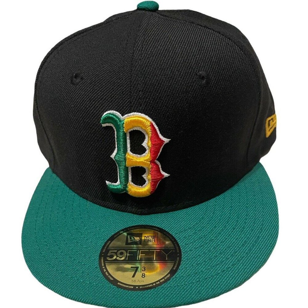 Boston Red Sox MLB New Era 59Fifty Fitted Hat Cap Size 7 3/8